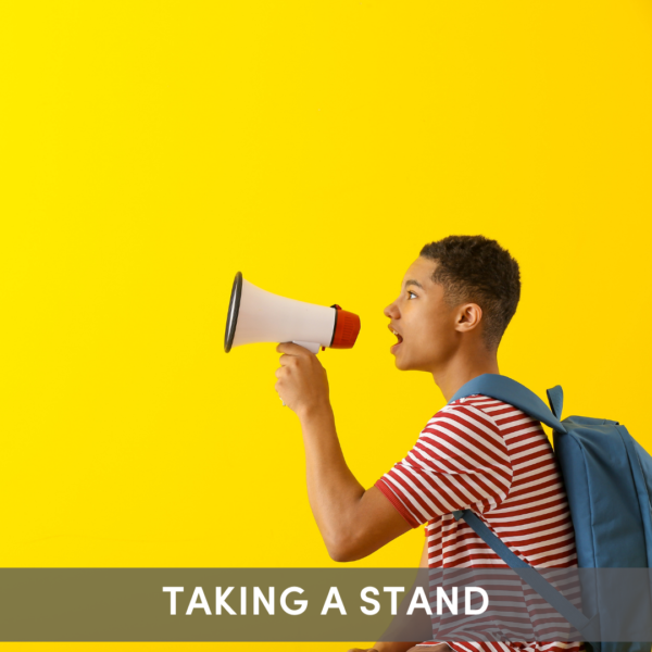 Student is taking a stand for a person, group of people, or a cause they believe in, in this SEL Activity.
