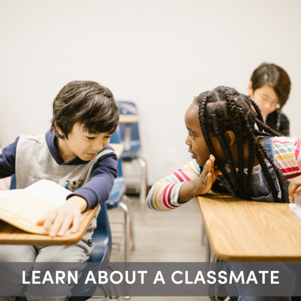An SEL activity where students get a chance to learn about their classmates.